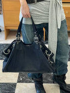 Maeve Buckle Detail Oversized Shoulder Bag