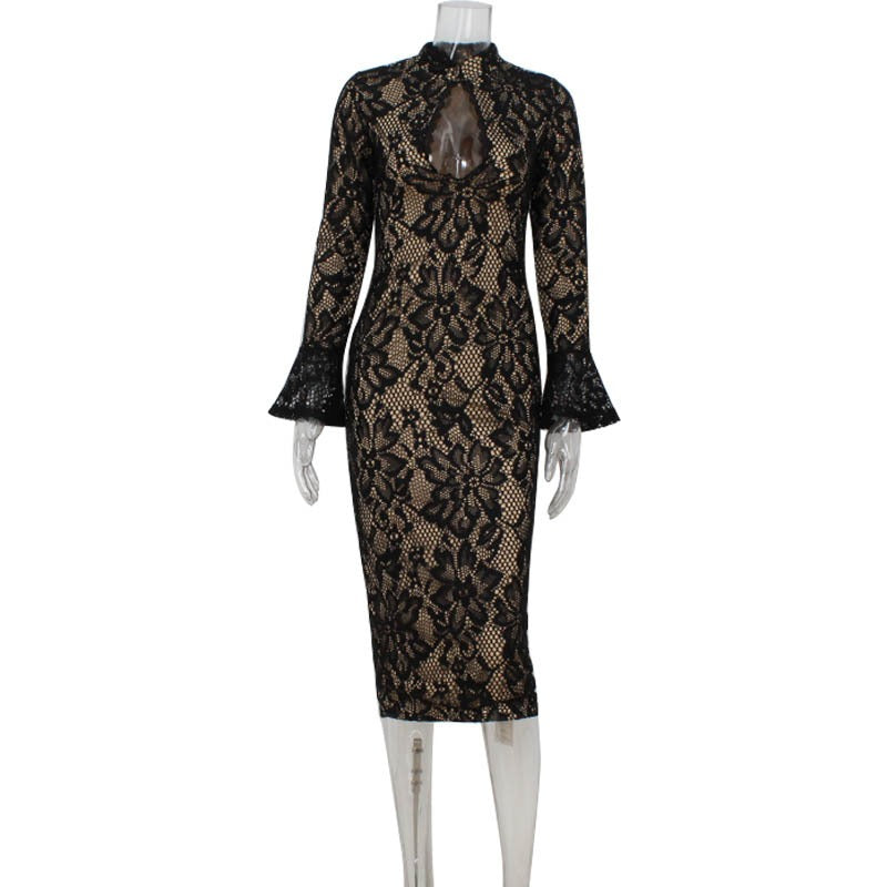 Nairi Floral Lace Midi Dress