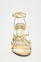 Maxine Botanical Leaf Stiletto Sandals