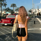 Riko Ruffle Tie Front Crop Top
