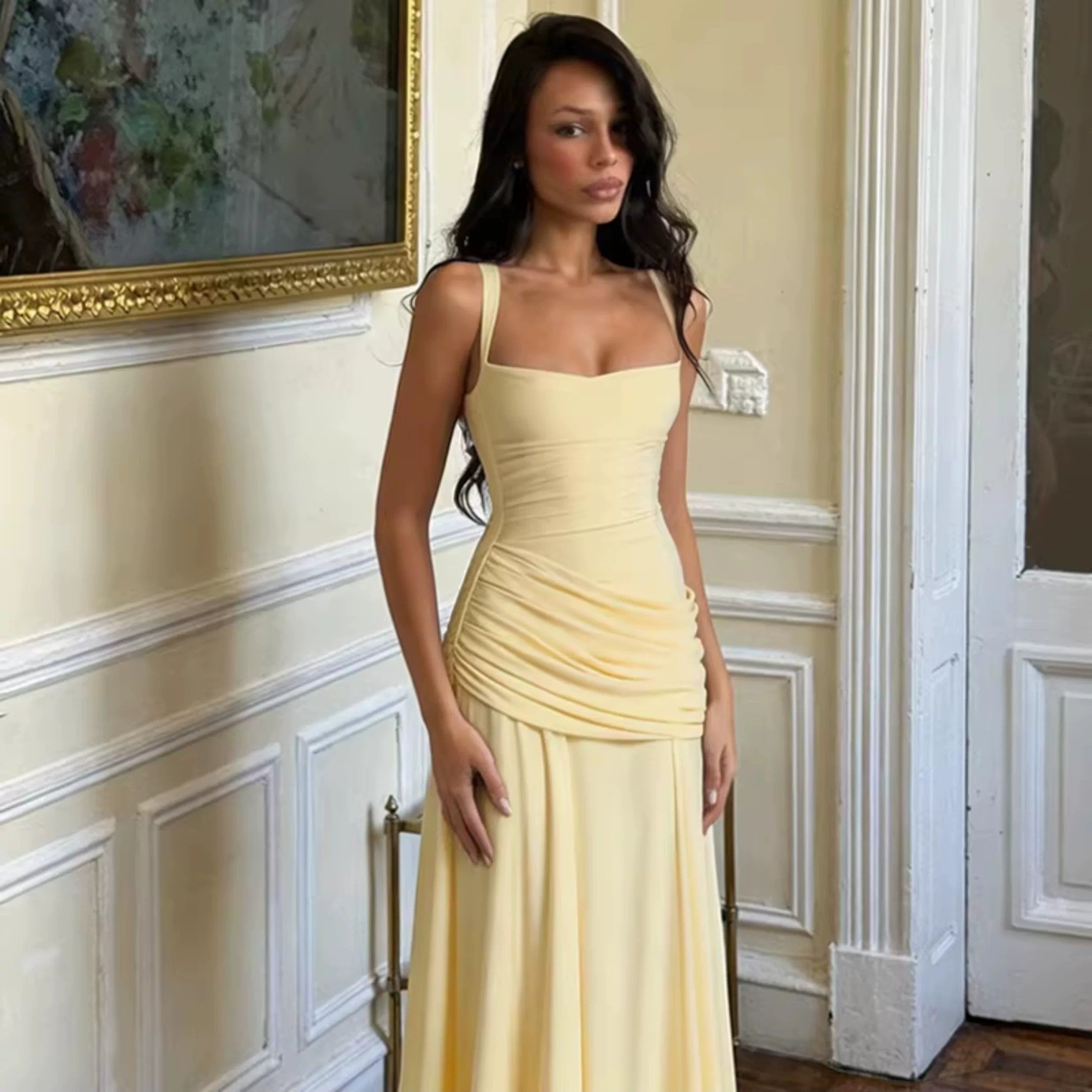Serena Lace-Up Back Maxi Dress