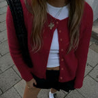 Nalani Soft Knit Button-Up Cardigan