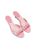 Mira Bow Leather Mules