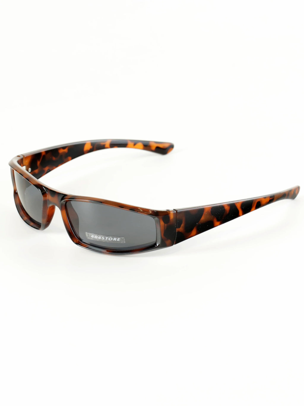 Cecily Slim Rectangular Wraparound Sunglasses