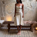 Freya Lace Trim Cami & Asymmetrical Skirt Set