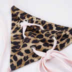 Talia Leopard Print Pink-Trim Bikini Set