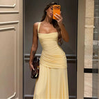 Serena Lace-Up Back Maxi Dress