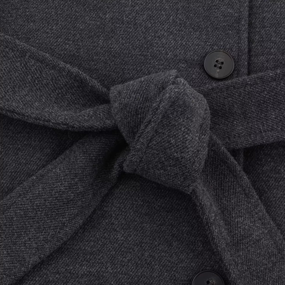 Evelyn Belted Wool-Blend Coat