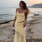 Lace Trim Cami Top & Maxi Skirt Set