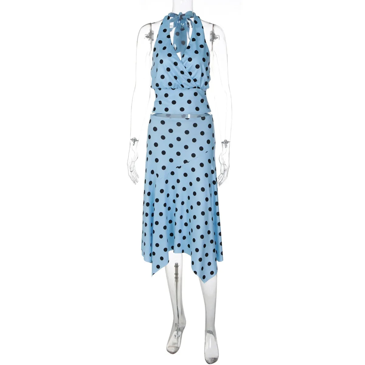 Orlina Polka Dot Skirt Set