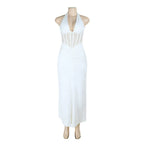 Samirah Halter Corset Maxi Dress