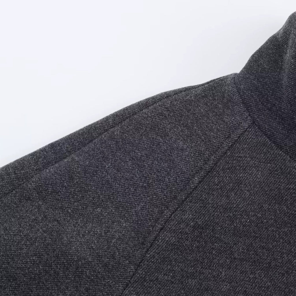 Evelyn Belted Wool-Blend Coat