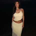 Lace Trim Cami Top & Maxi Skirt Set