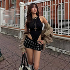 Millie Grommet Detail Mini Shorts