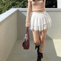 Samira Layered Ruffle Mini Skirt