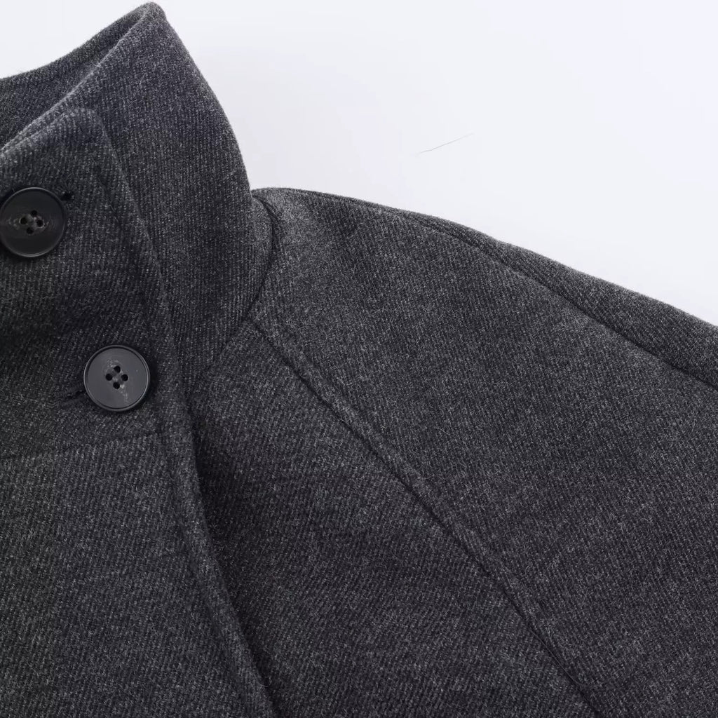 Evelyn Belted Wool-Blend Coat