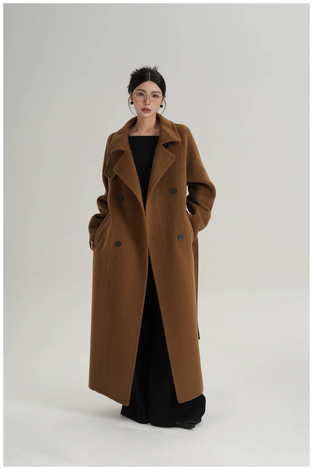 Luna Longline Double-Breasted Coat