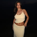 Lace Trim Cami Top & Maxi Skirt Set