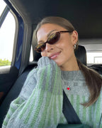 Stella Slim Oval Sunglasses