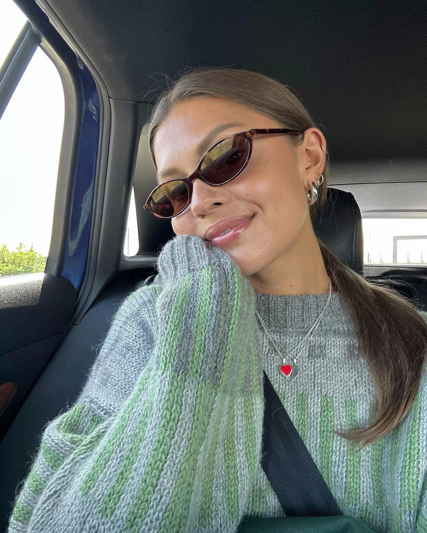 Stella Slim Oval Sunglasses