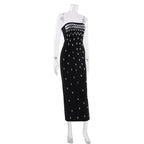 Nairi Embellished Strapless Midi Dress