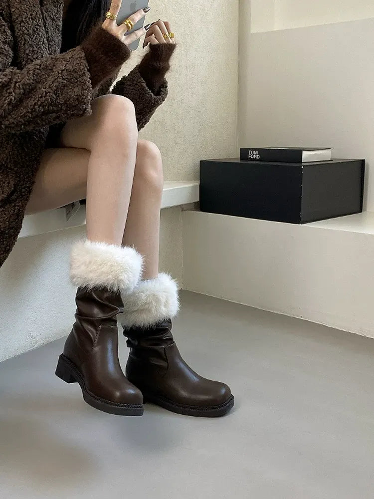 Ciara Faux Fur Slouch Boots