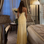 Serena Lace-Up Back Maxi Dress