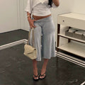 Zelia High-Waist Wide-Leg Capri Pants