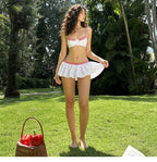 Amelie Cherry Picnic Gingham Two-Piece Set