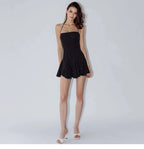 Marlowe Polka Dot Flared Mini Dress