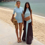 Renya Draped Two-Piece Maxi Set