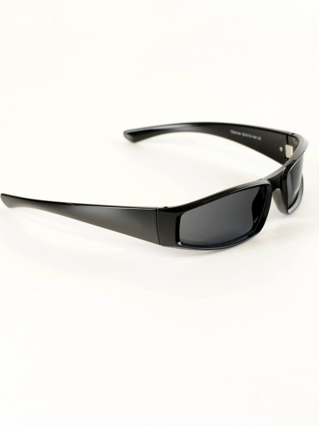 Cecily Slim Rectangular Wraparound Sunglasses