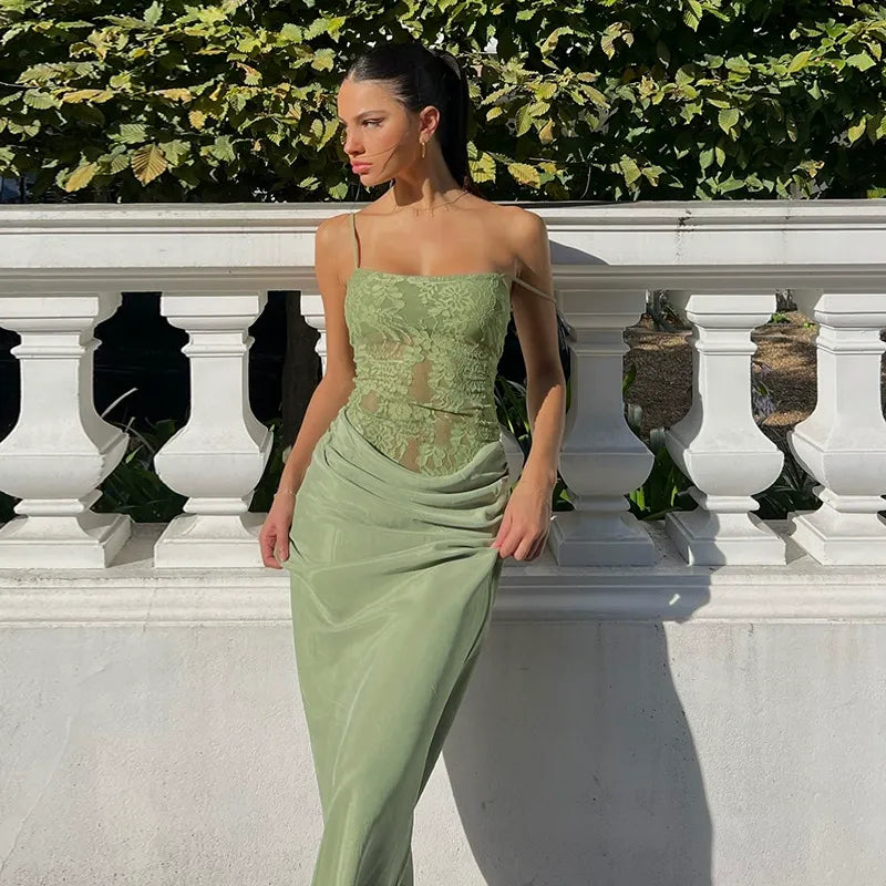 Vessia Lace Cami Maxi Dress