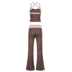 Eudora Leopard Print Flared Pants Set