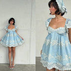 Skylar Lace Babydoll Mini Dress