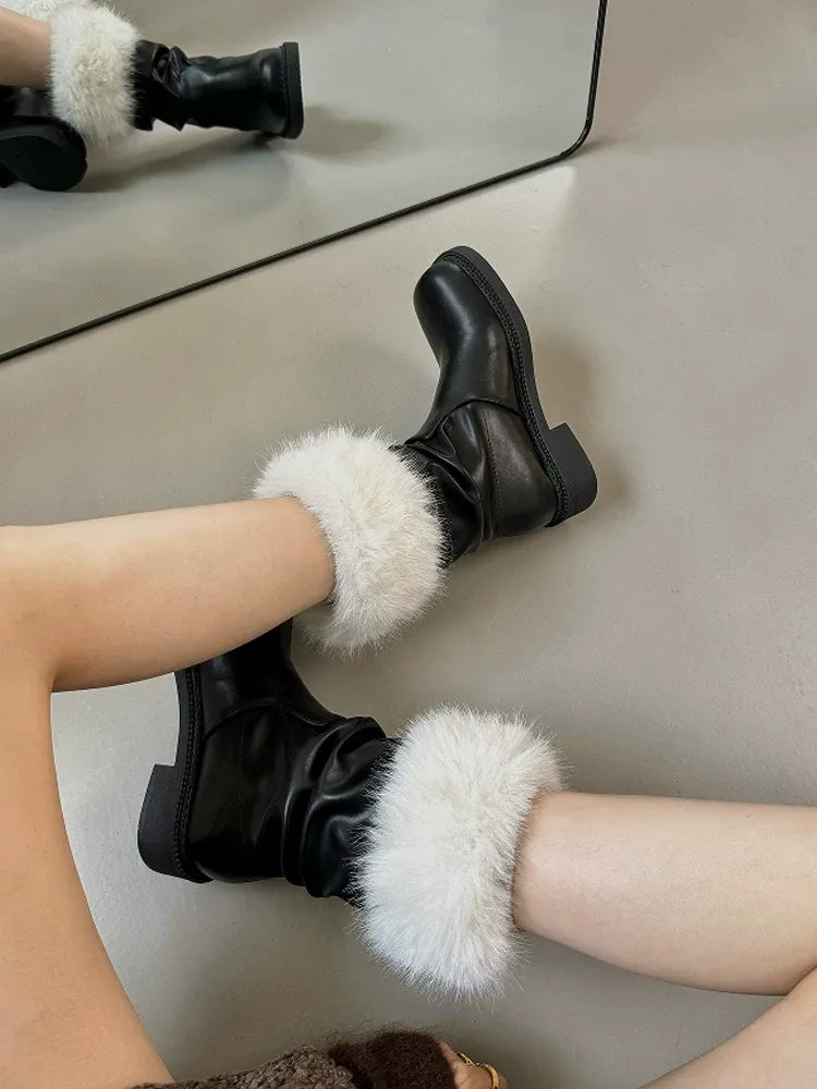 Ciara Faux Fur Slouch Boots