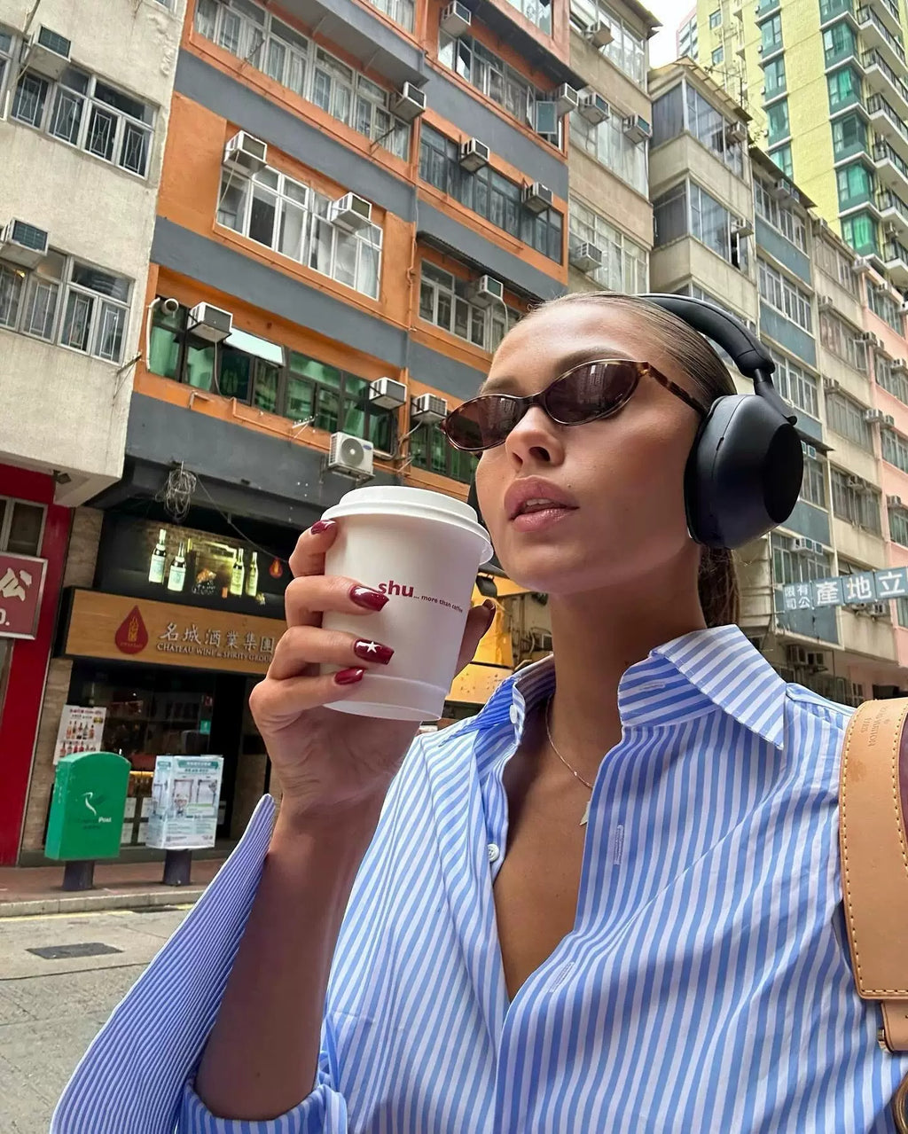 Stella Slim Oval Sunglasses