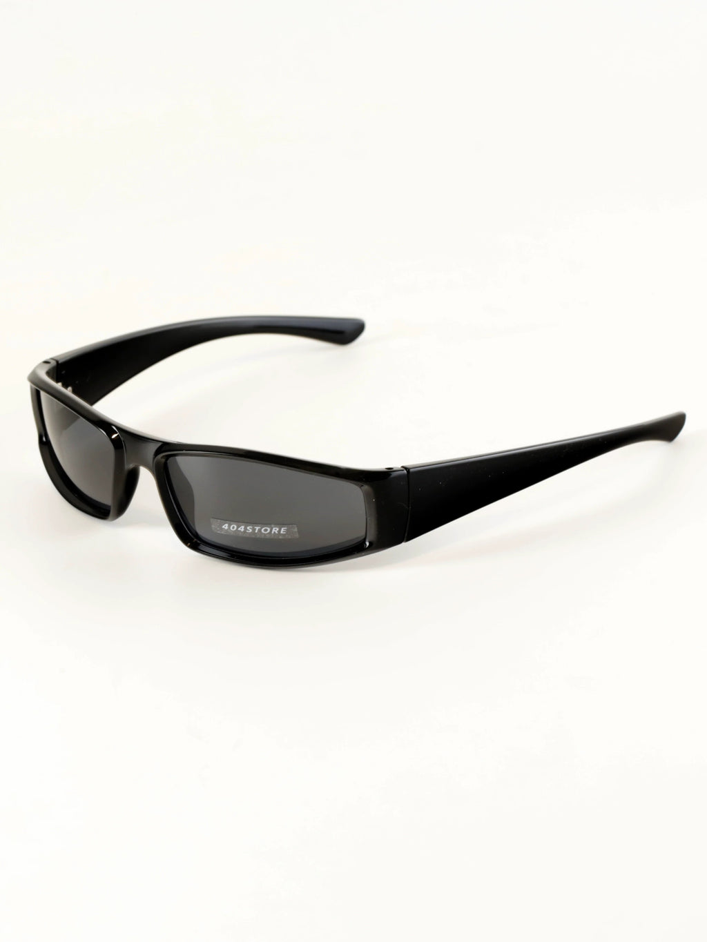 Cecily Slim Rectangular Wraparound Sunglasses