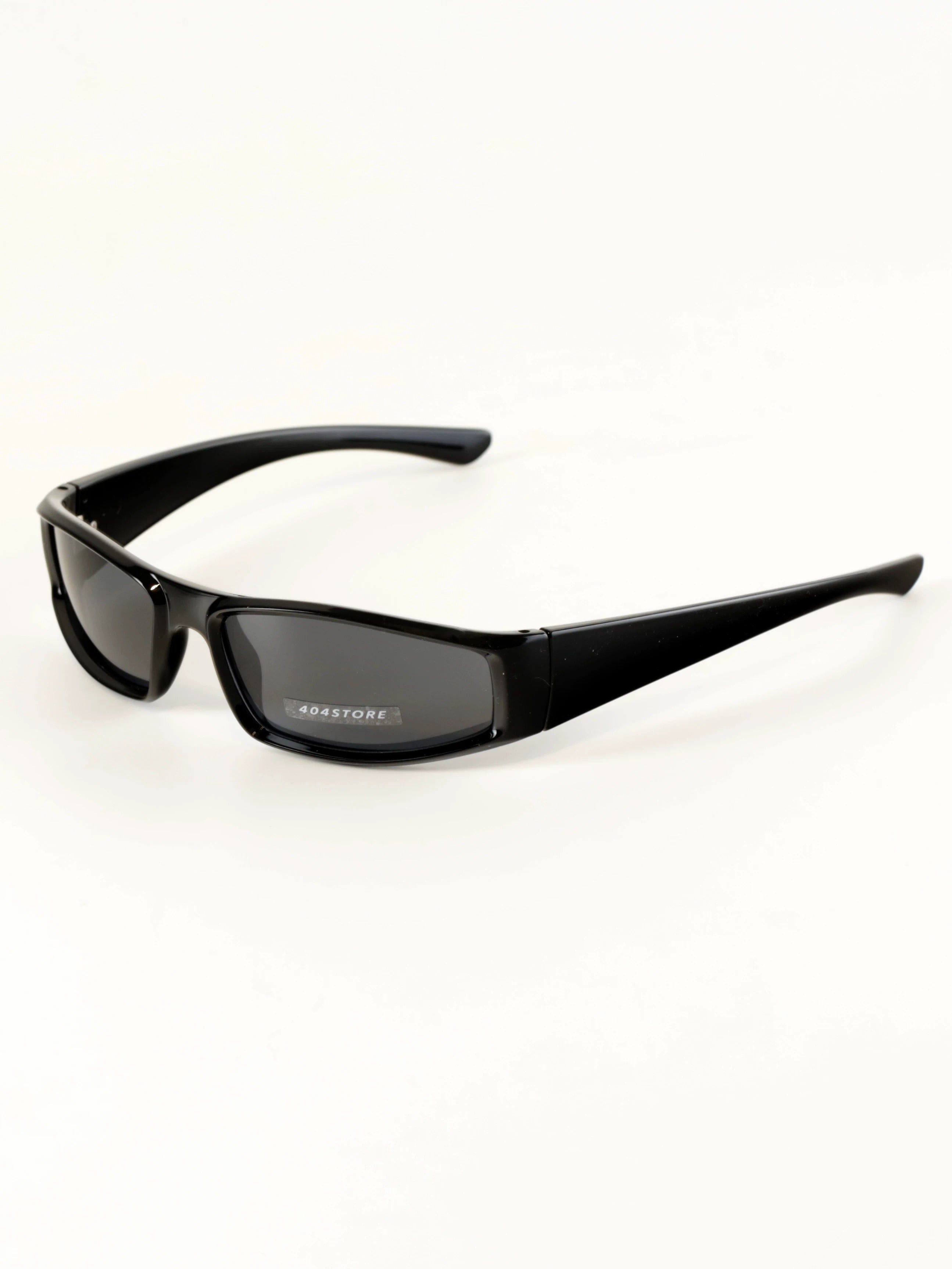 Cecily Slim Rectangular Wraparound Sunglasses