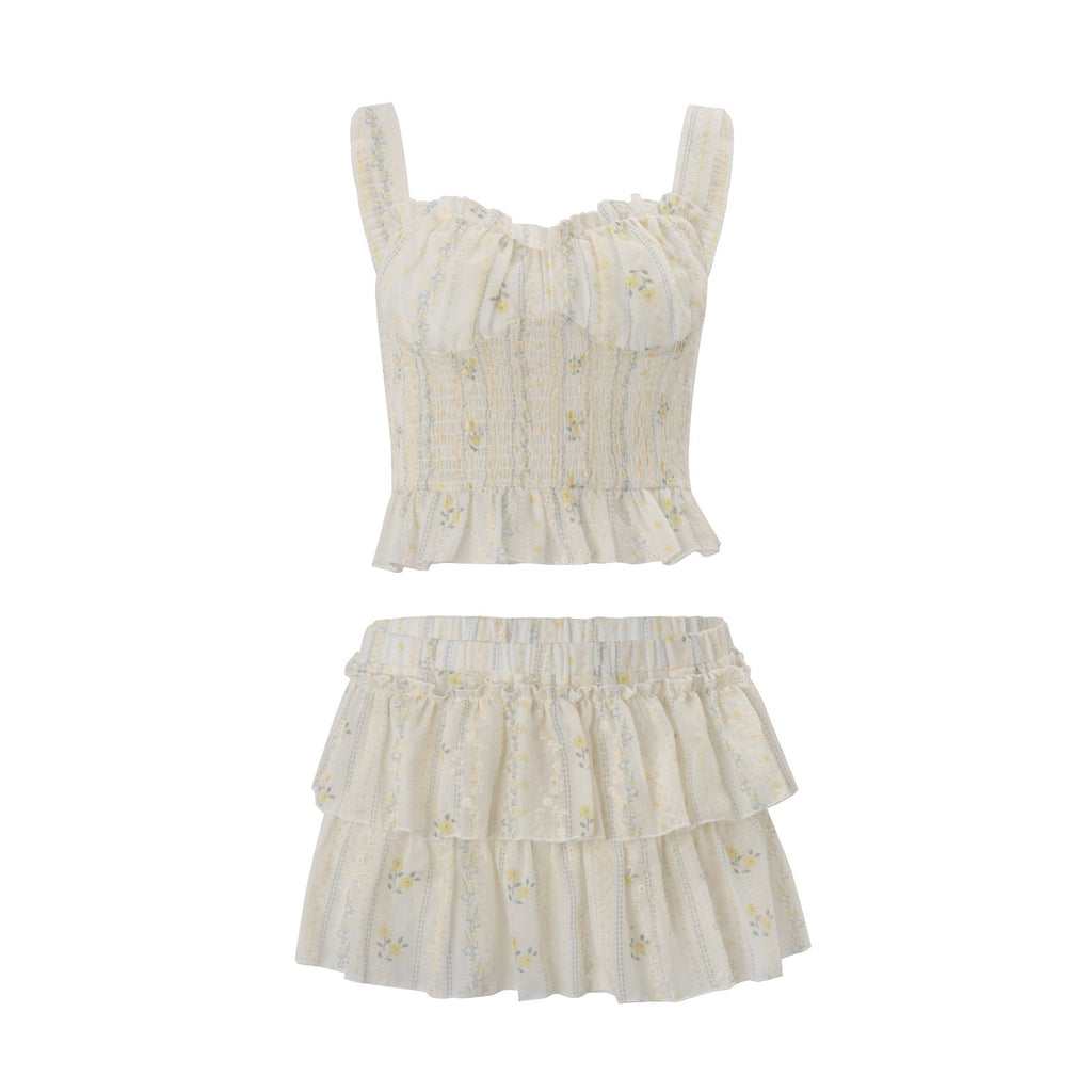 Hermine Ruffle Skirt Set