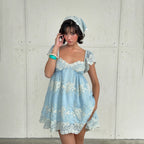 Skylar Lace Babydoll Mini Dress