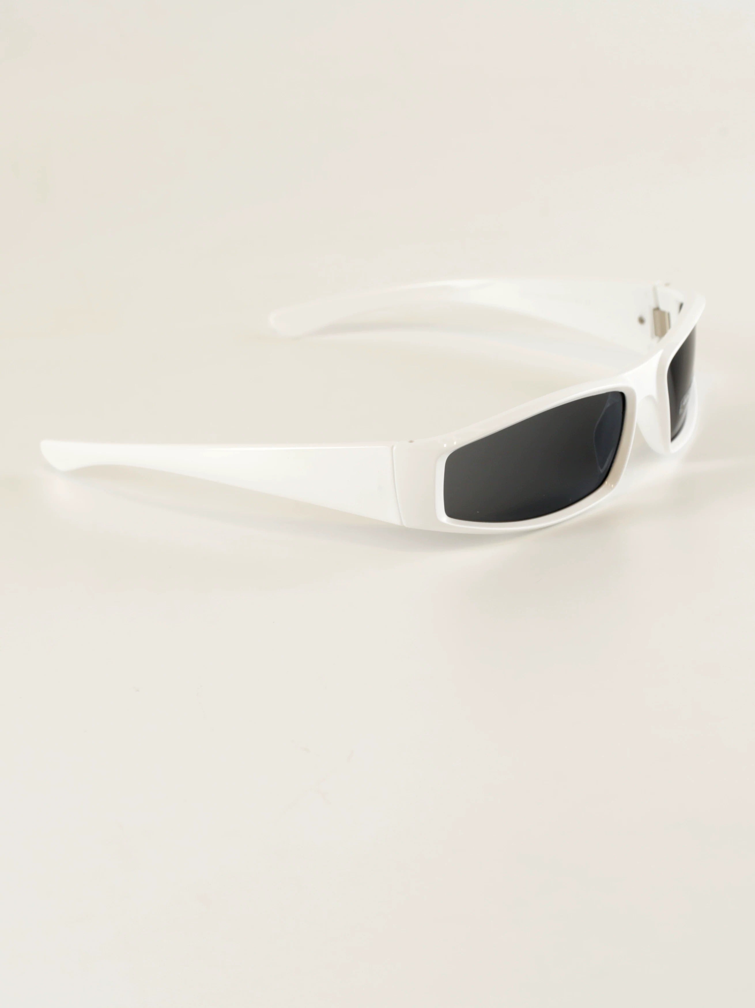 Cecily Slim Rectangular Wraparound Sunglasses