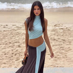 Renya Draped Two-Piece Maxi Set