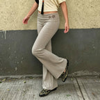 Primrose Floral Embroidered Flare Pants