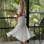 Lace Top & Midi Skirt Set