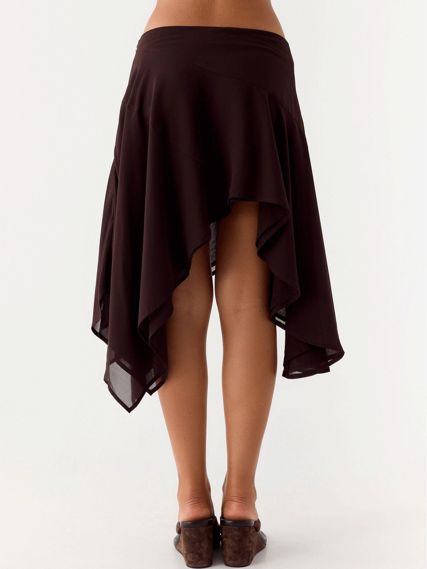 Mei Asymmetric Midi Skirt