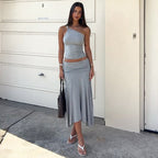 Giulia One-Shoulder Skirt Set
