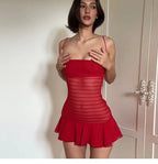 Slavica Lace Panel Mini Dress