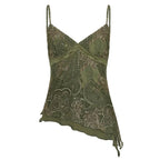 Gaia Paisley Asymmetric Cami Top