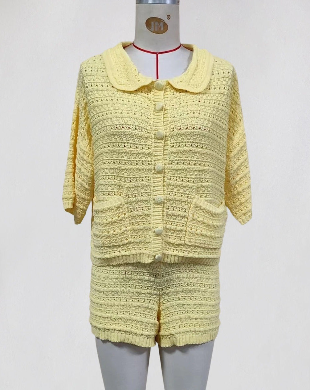 Ginevra Crochet Shorts Set